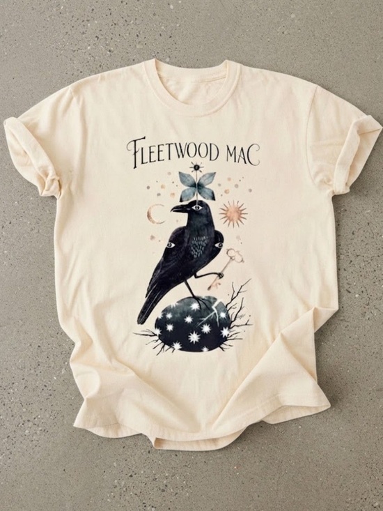 Gildan Tops - Fleetwood Mac Mystic Raven Celestial Cream Gildan T-Shirt